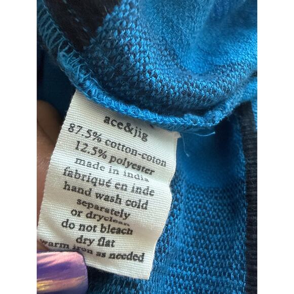 Ace & Jig Scoop Neck Mixed Media Buffalo Plaid Mini Dress Size XS - Picture 8 of 10